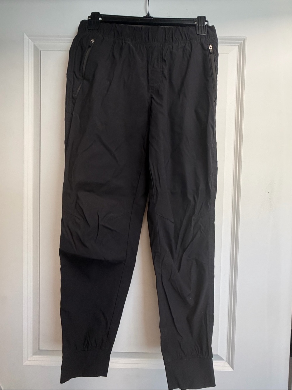 Eddie Bauer Black Women's Lightweight Track Joggers with Zip Pockets